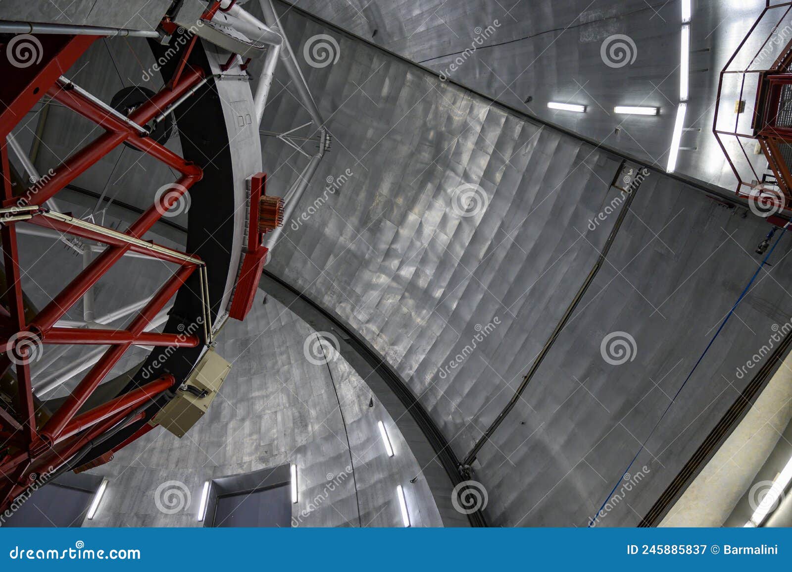 international space observatory and gran telescopio canarias telescope on la palma island located on highest mountain range roque