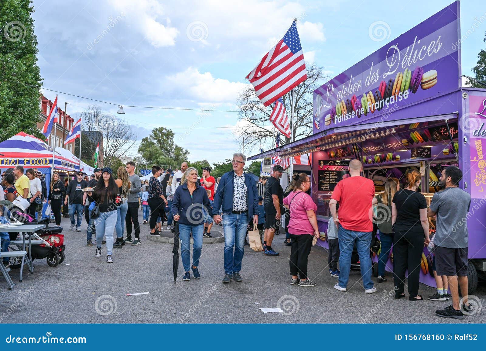 International Street Food Market Editorial Image - Image of people