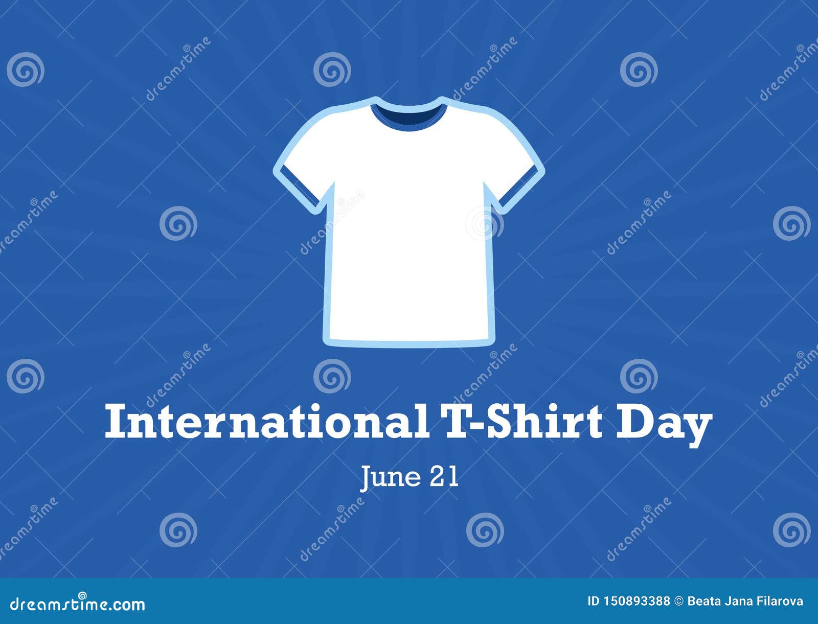 International T-Shirt Day Vector Stock Vector - Illustration of event ...