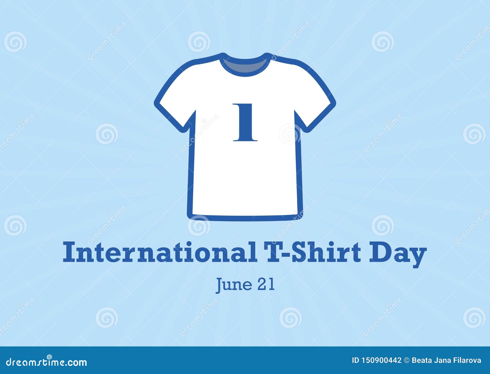 International TShirt Day Vector Stock Vector Illustration of banner