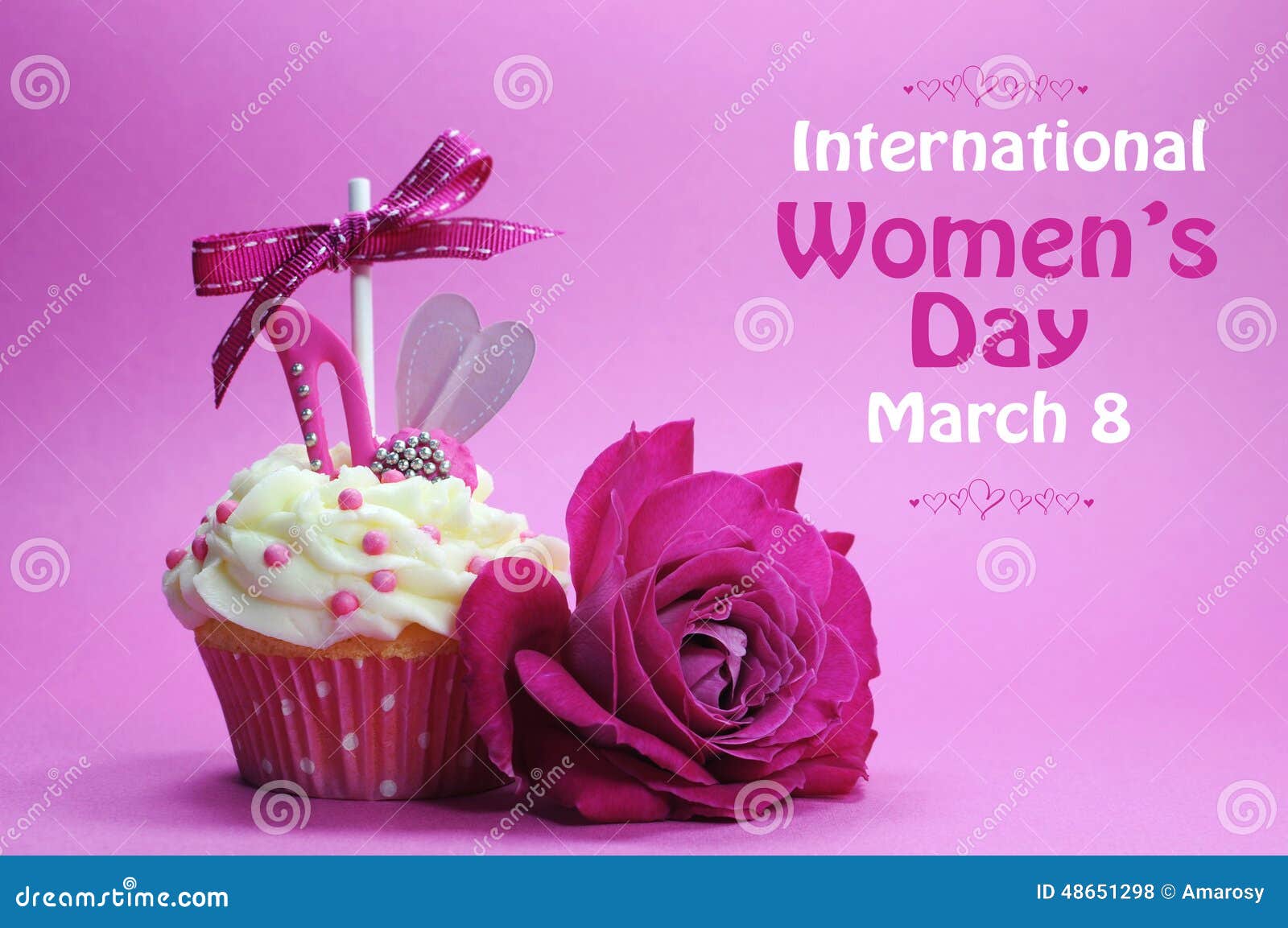 international womens day cupcake