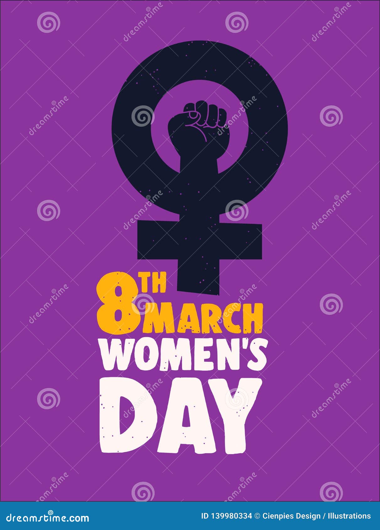 international womens day 8th march feminist poster
