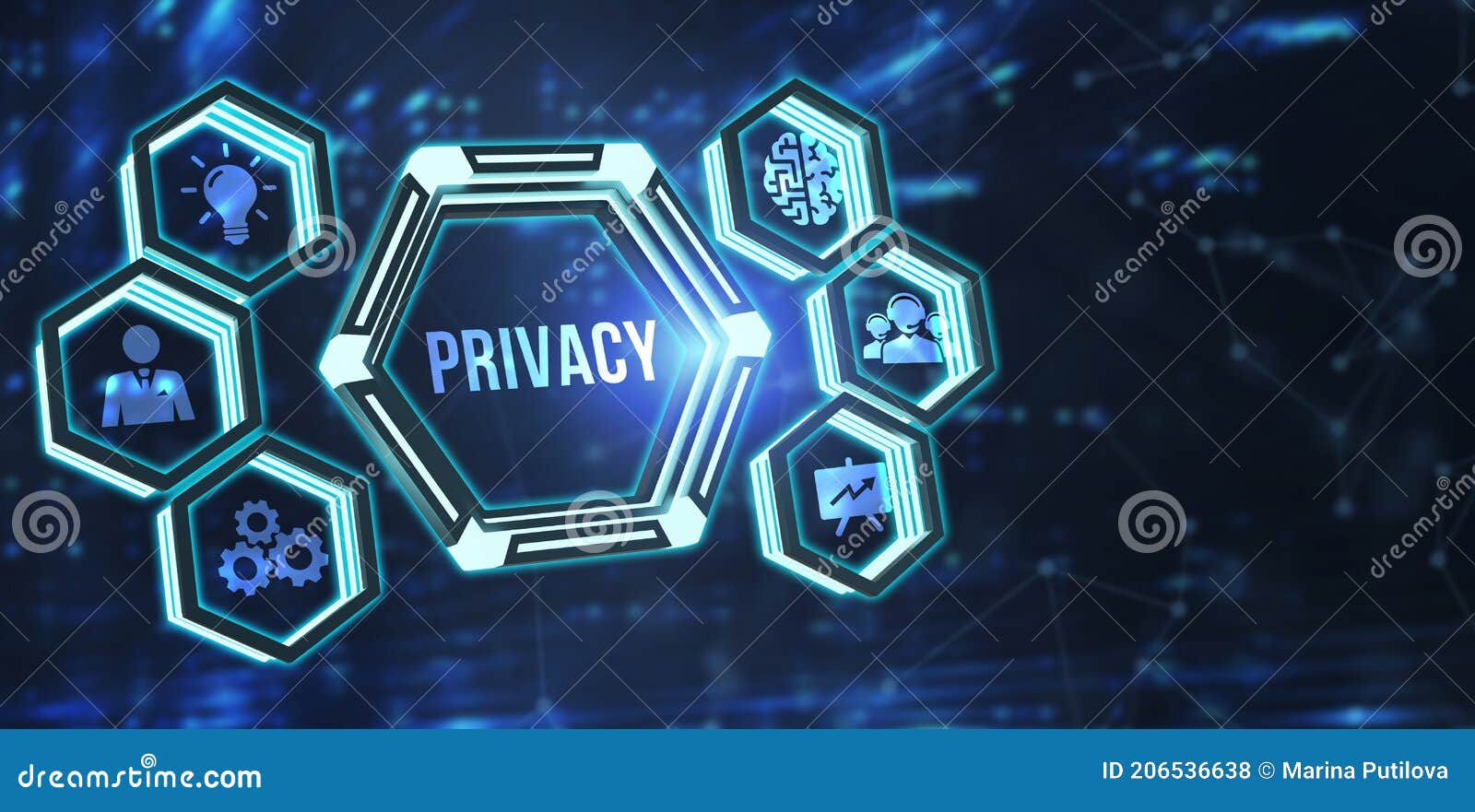 internet, business, technology and network concept.privacy