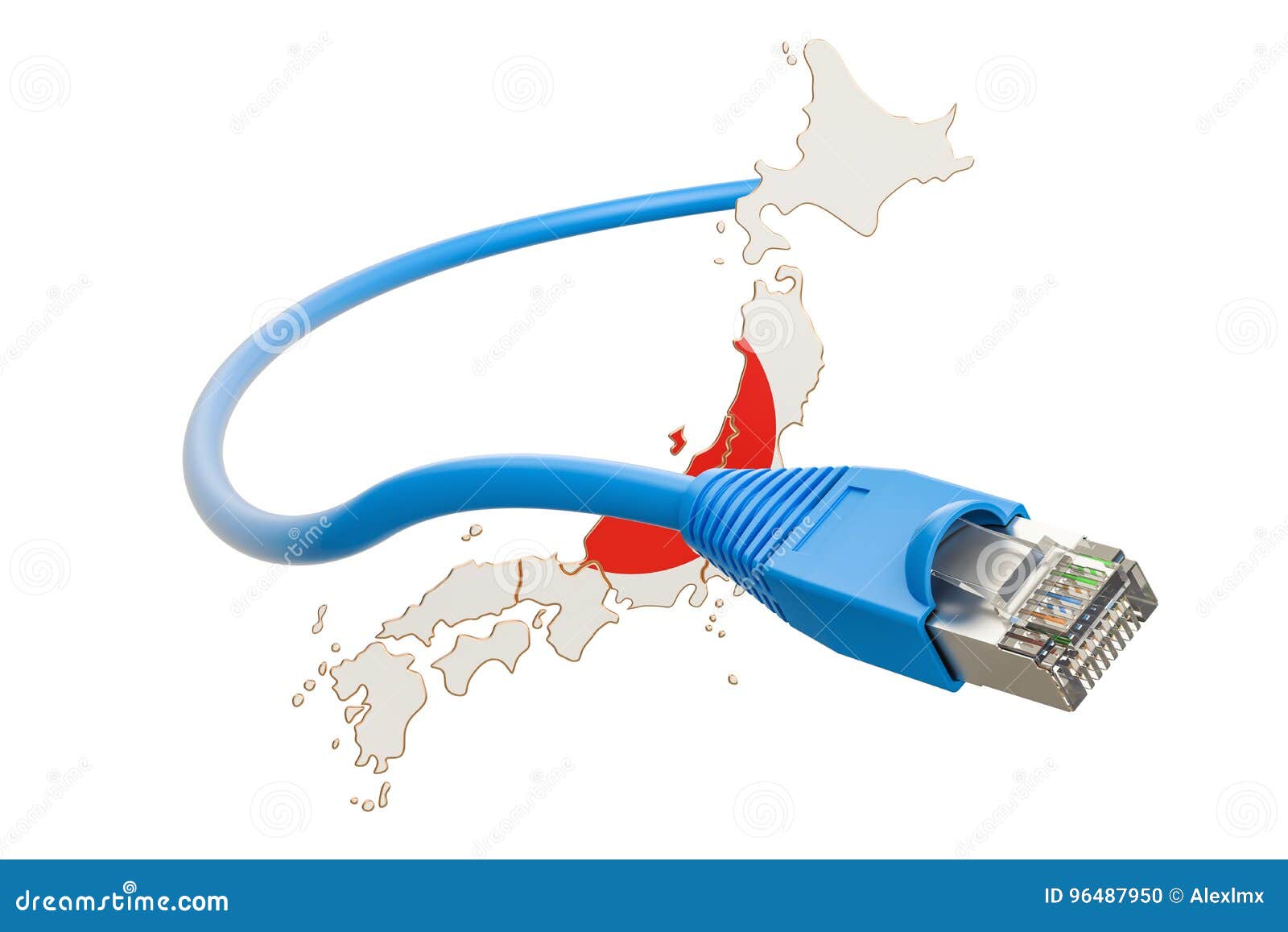 Connection In Japan Concept. 3D Rendering Stock Illustration Illustration of japan