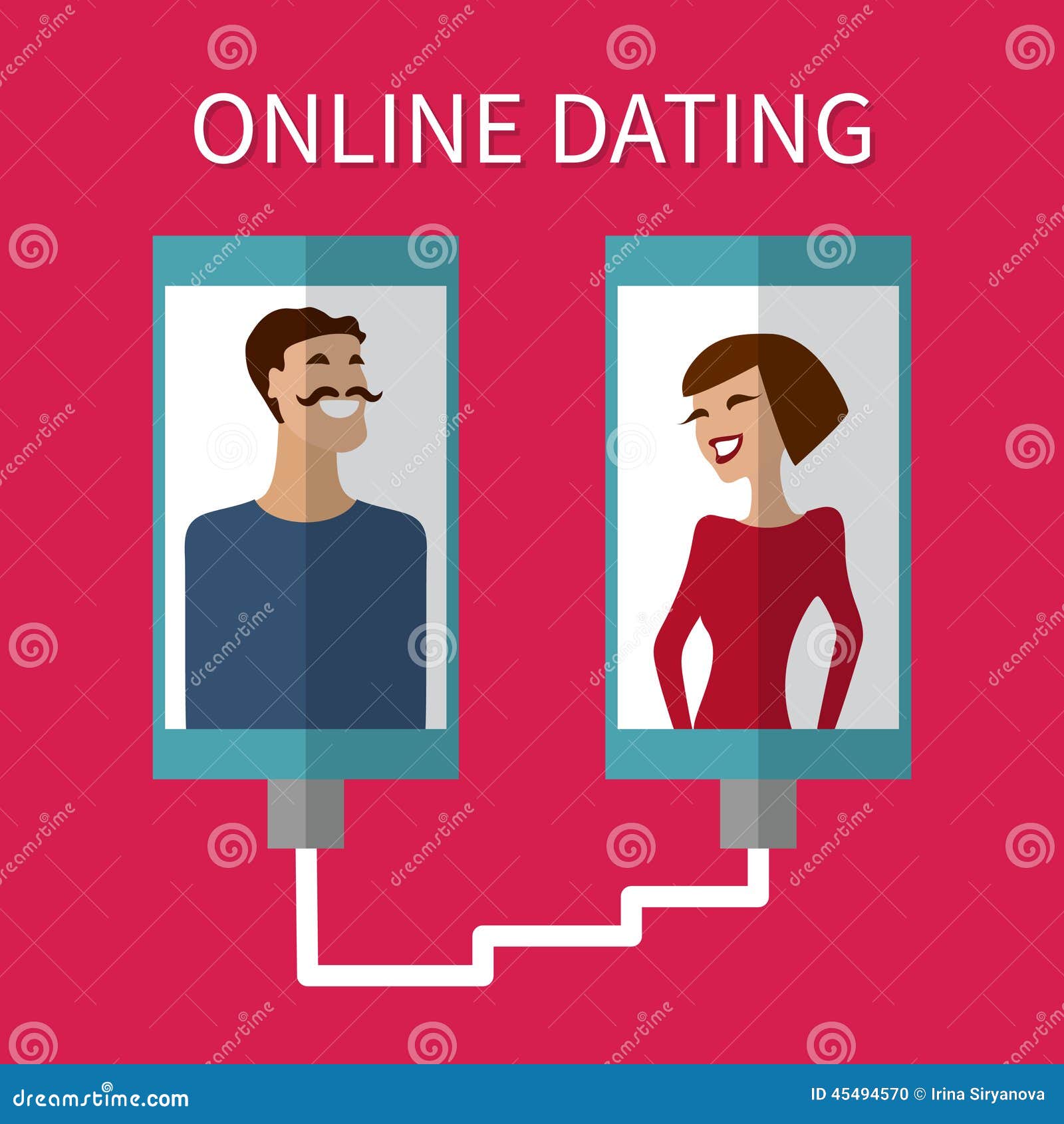 internet dating, online flirt and relation. mobile