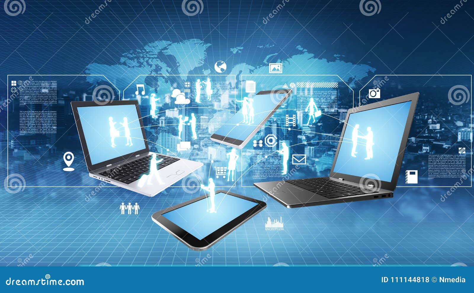 internet information technology concept