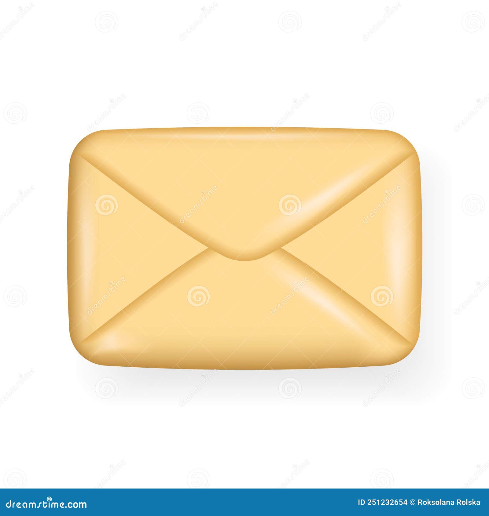 Internet Mail Email Envelope Spam Realistic 3d Emoji Symbol Abstract Cartoon Design 
