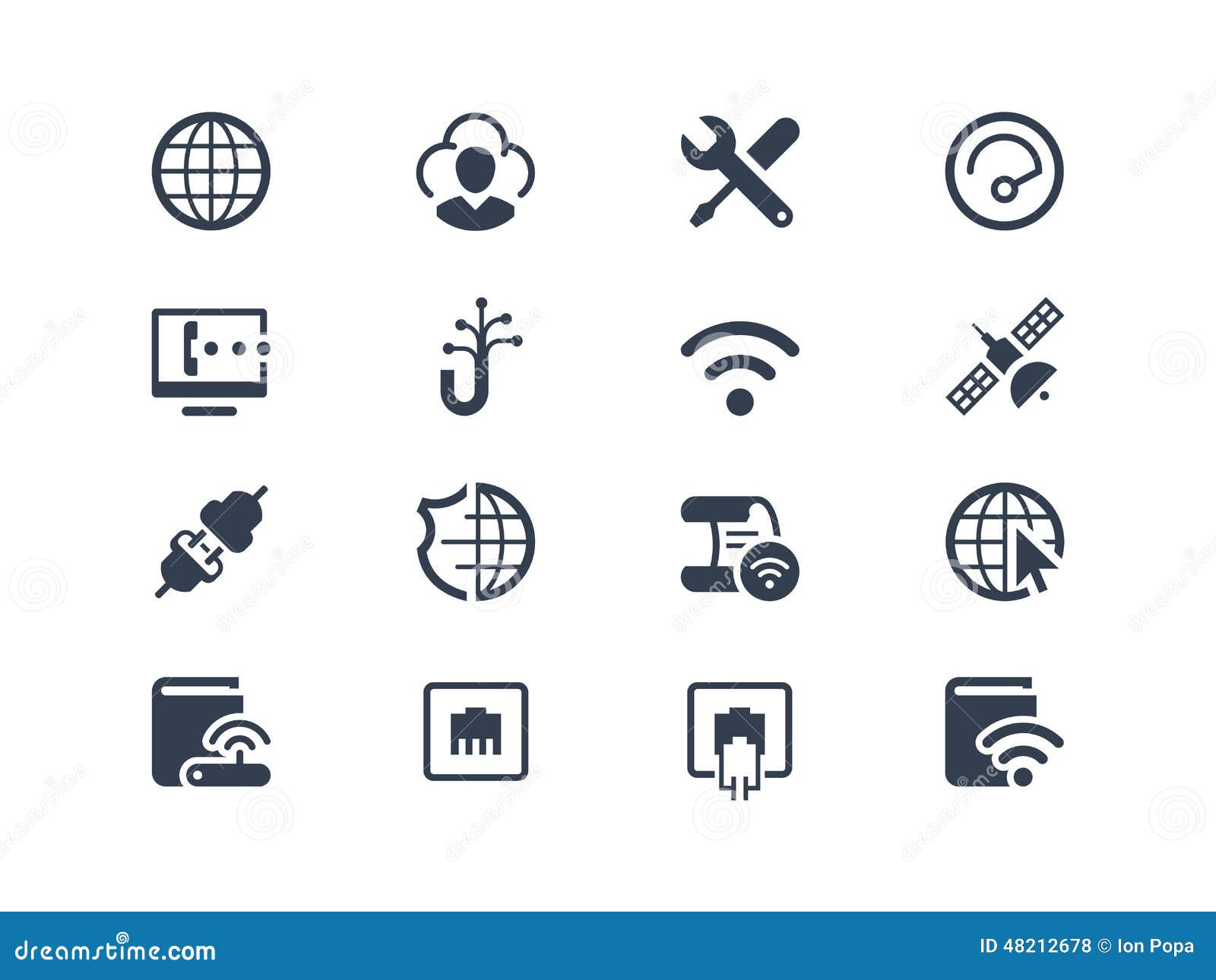 internet and provider icons