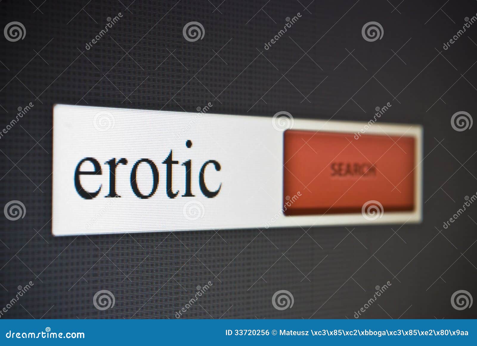 internet search bar with phrase erotic