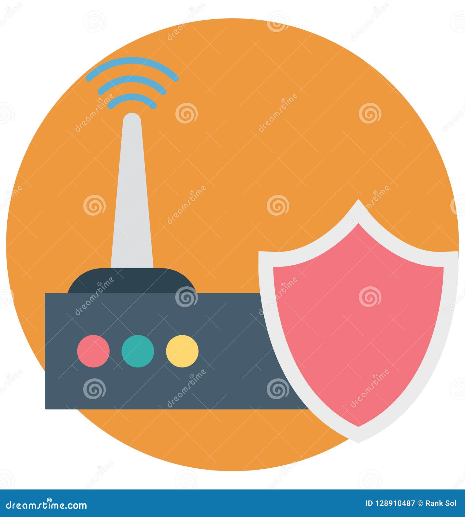 internet security color   icon that easily can be modified and edit.