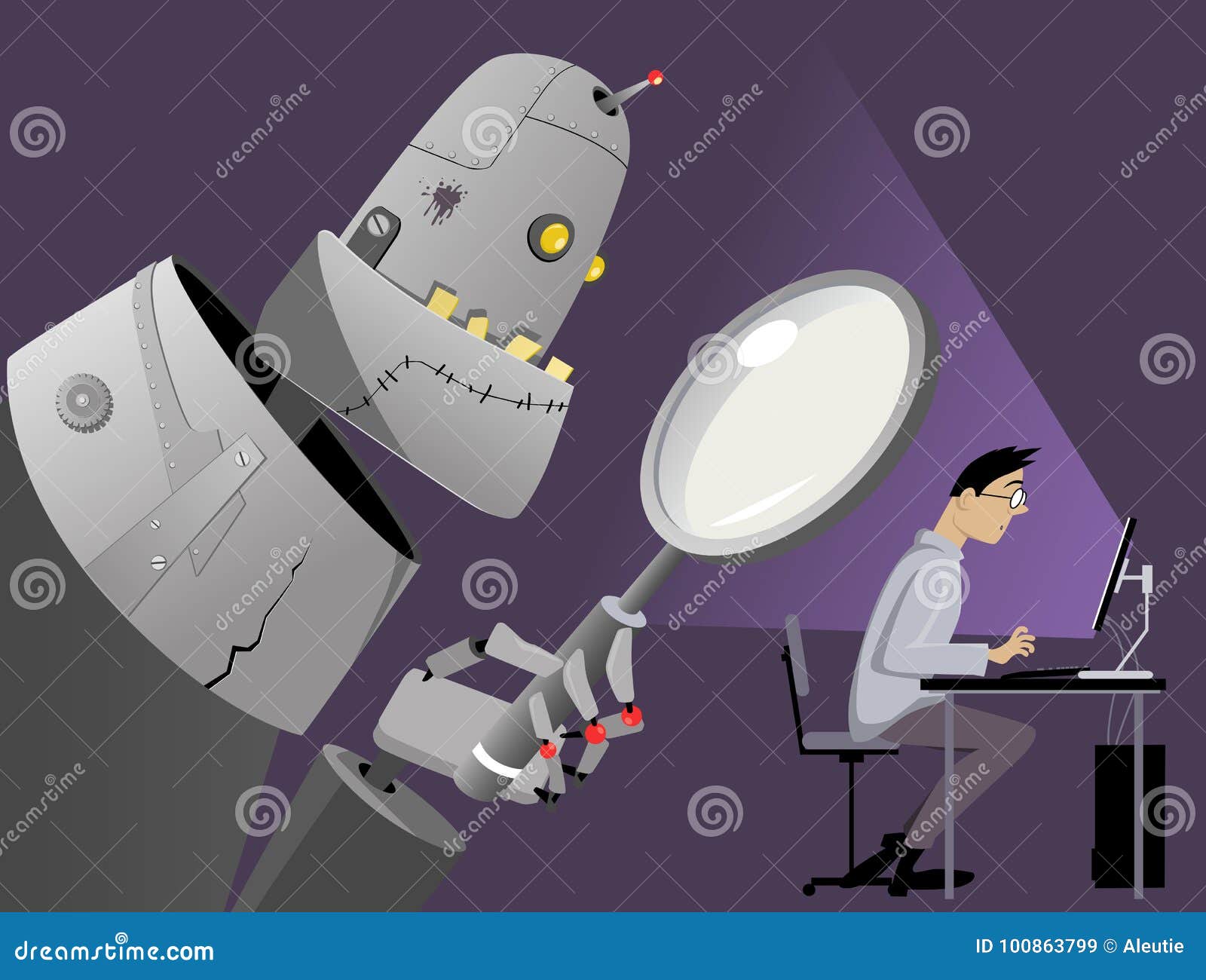 internet surveillance stock vector illustration of monitoring internet surveillance