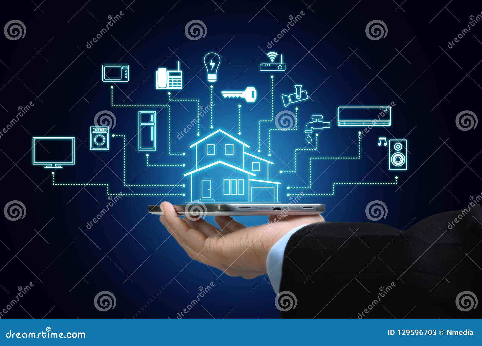 internet of things and smart home concept