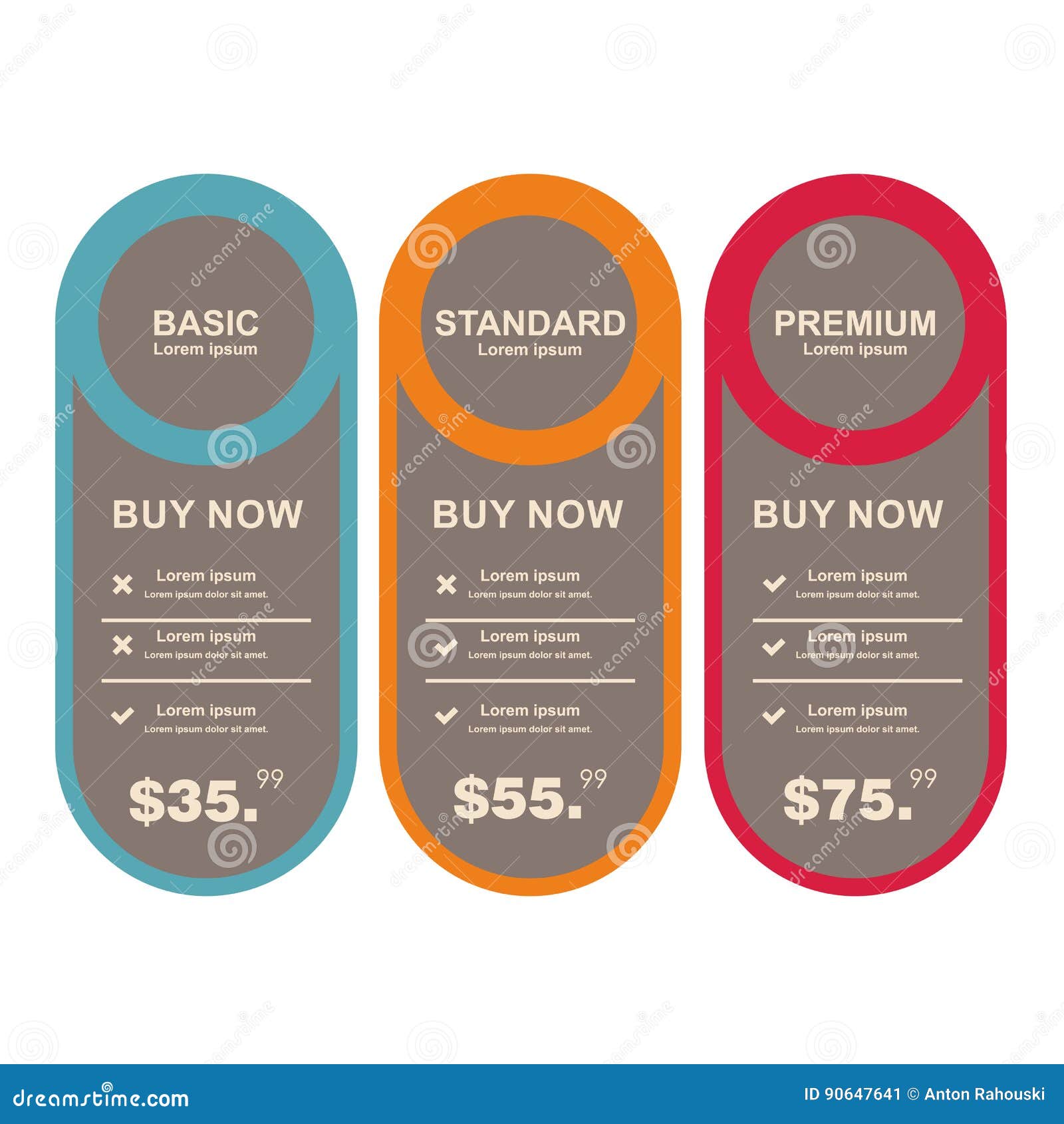 internet traffic.set offer tariffs. ui ux banner for web app. set pricing table, order, box, button, list with plan for web
