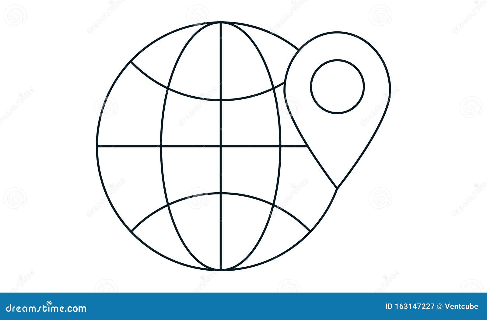 internet world location flat icon