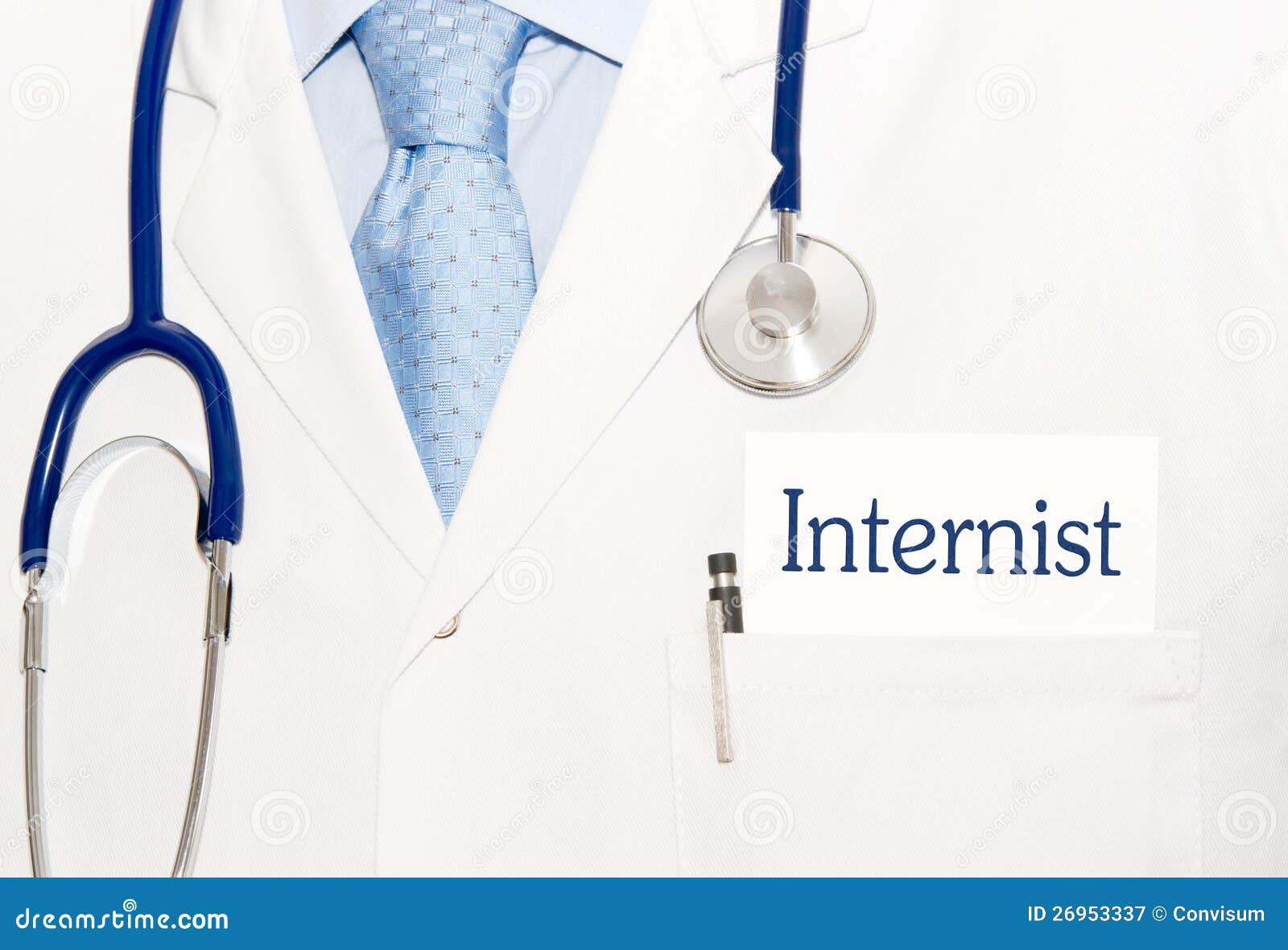 internist with stethoscope