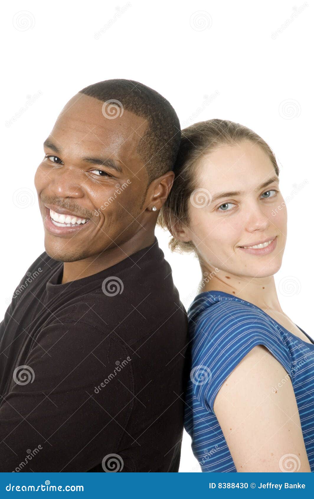 Interracial couple stock photo. Image of joyous, caucasian - 8388430