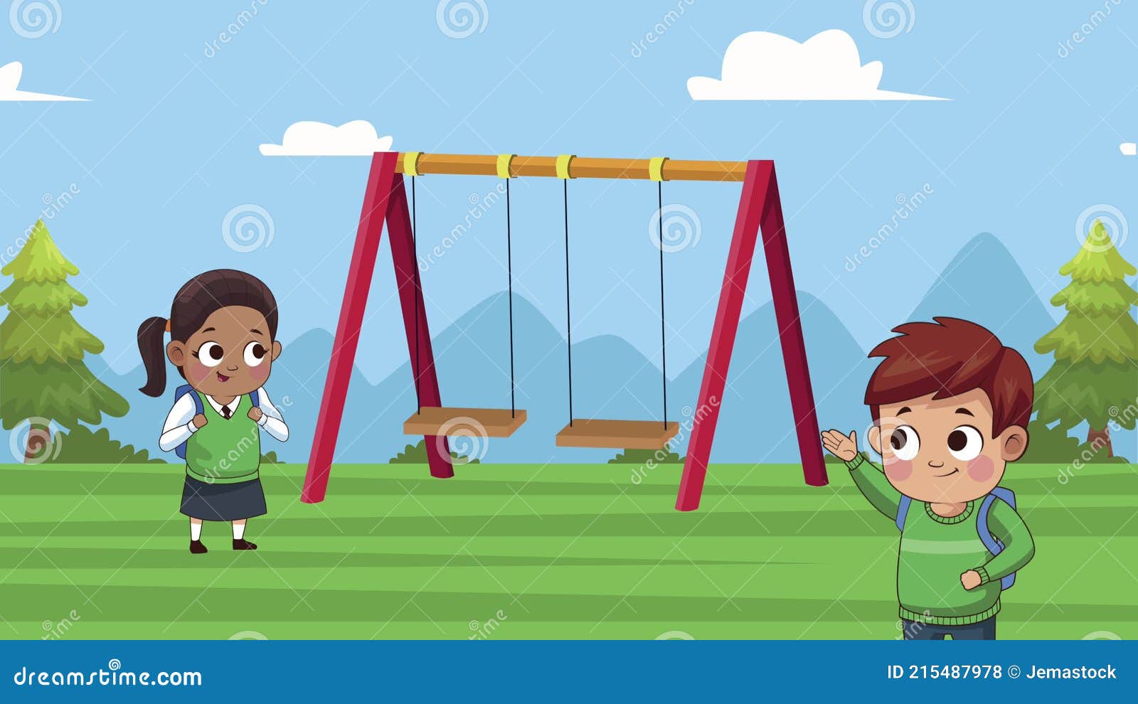 Interracial Little Students Kids in the Swings Stock Footage - Video of ethnicity, park: 215487978 Interracial Little Students Kids in the Swings Stock Footage - Video of ethnicity, park: 215487978