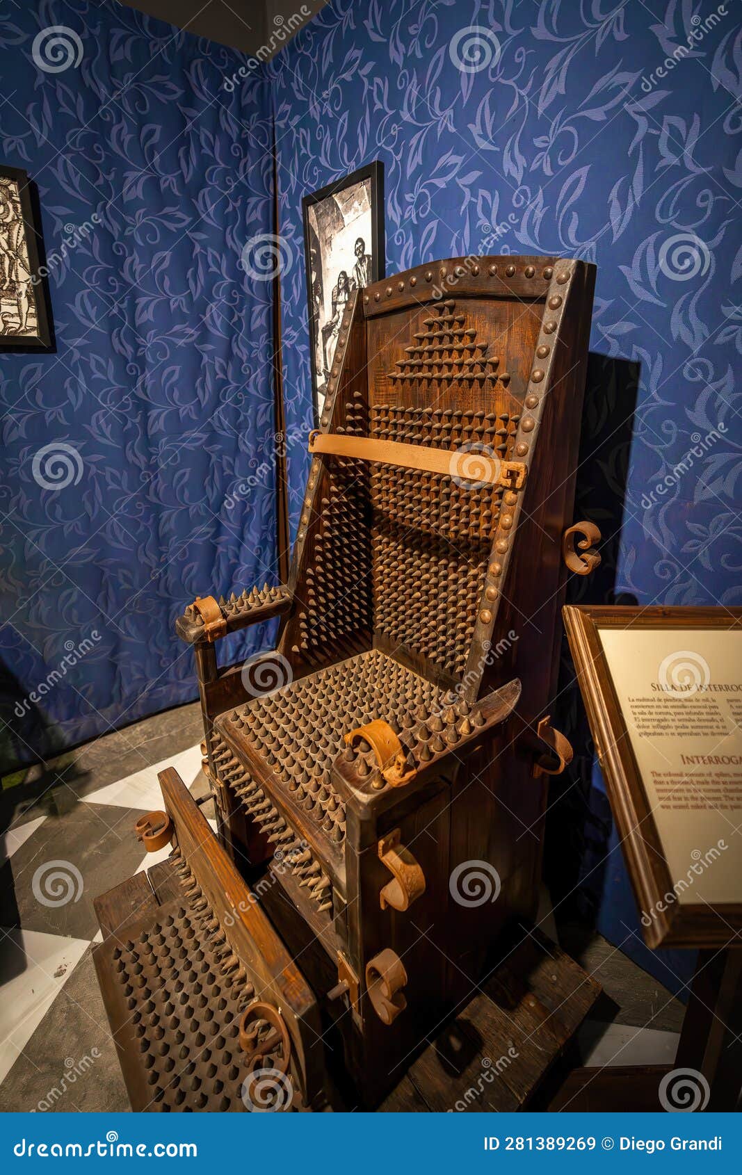 Iron Chair Instrument of Torture at Inquisition Museum Granada