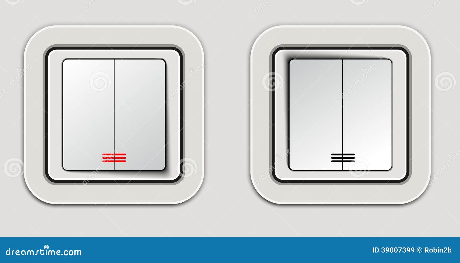 Interruttore Della Luce Moderno Sulla Parete Bianca Immagine Stock - Immagine Di Domestico
