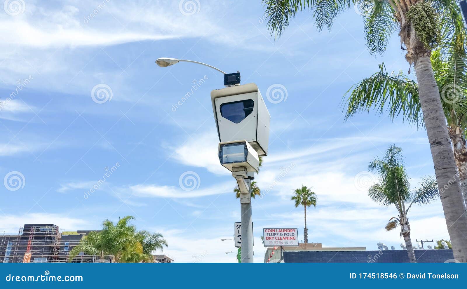 Intersection camera editorial photo. Image of road, plate 174518546