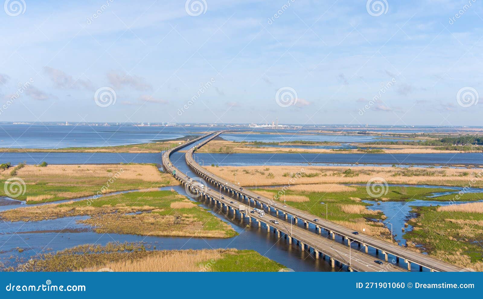 Interstate 10 Bridge Over Mobile Bay from Daphne, Alabama Stock Photo Image of daphne, jubilee