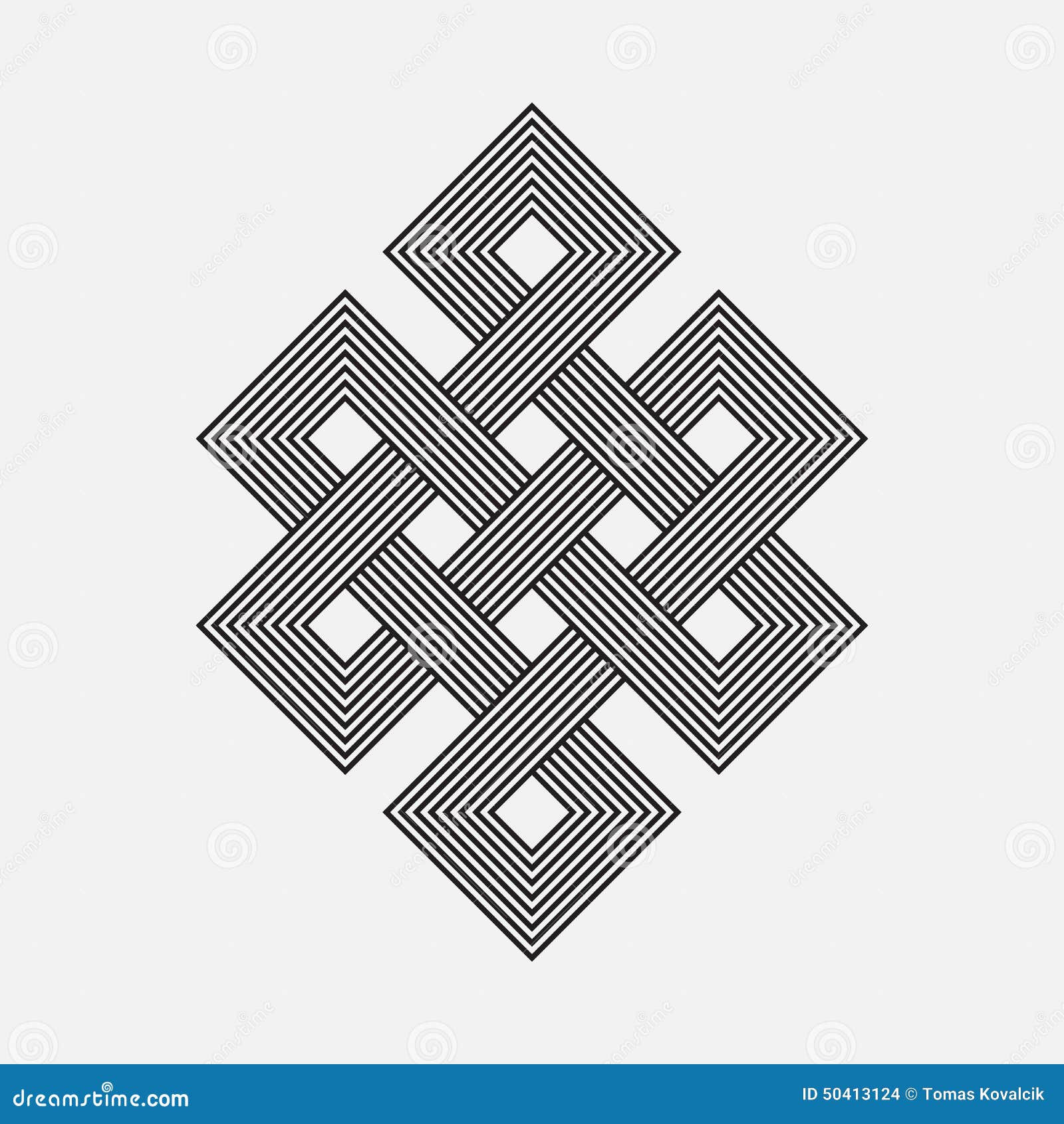 Intertwined Pattern Stock Vector - Image: 50413124