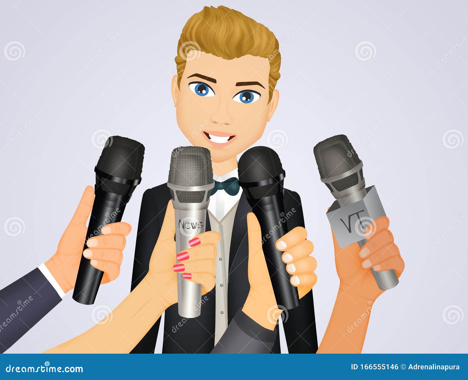 Vertrouwen op homoseksueel Begroeten Interview Met Journalisten Met Microfoons Stock Illustratie - Illustration  of microfoons, nieuws: 166555146