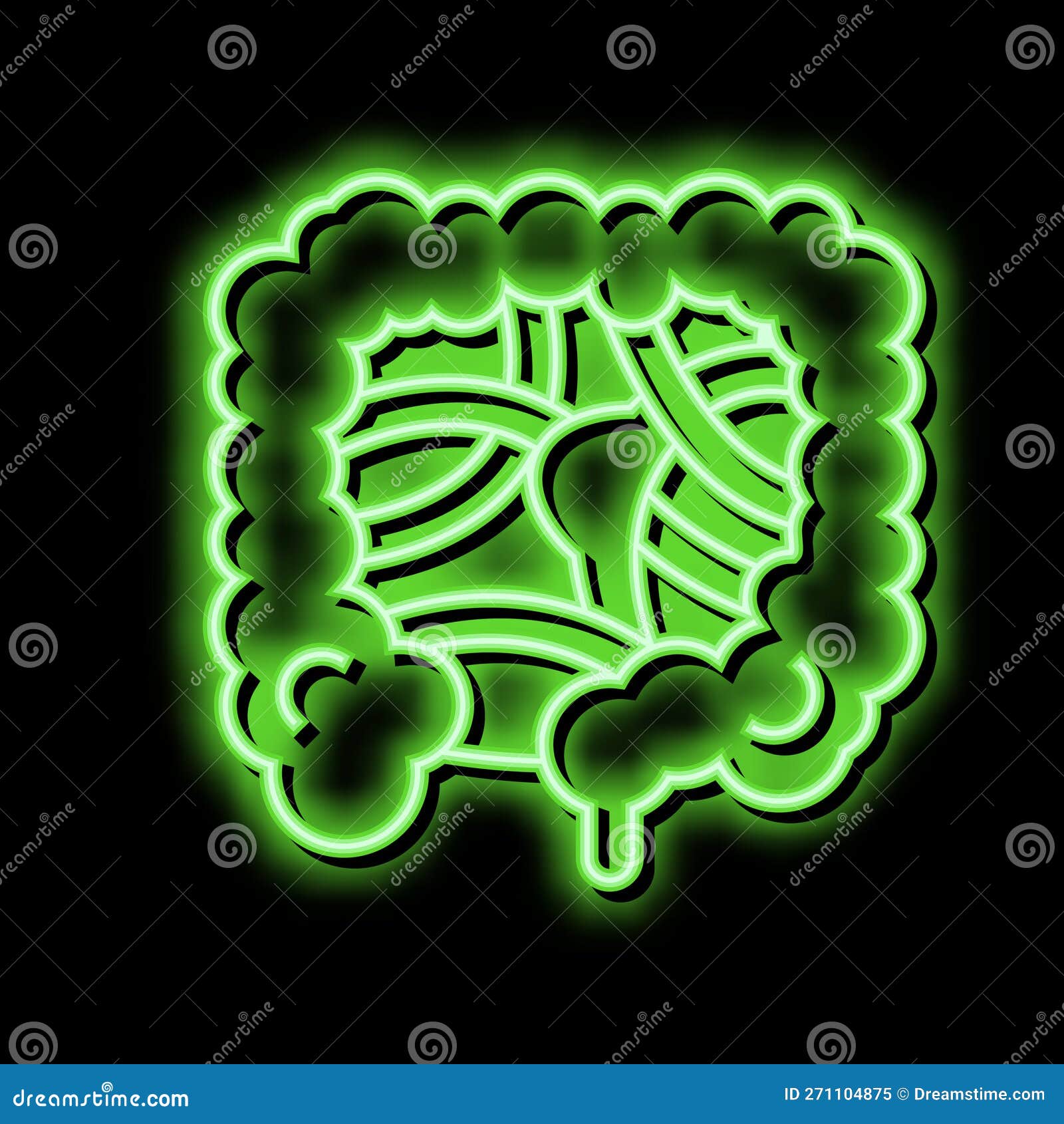 Intestinal Obstruction Disease Neon Glow Icon Illustration Stock Vector Intestinal Obstruction Disease Neon Glow Icon Illustration Stock Vector
