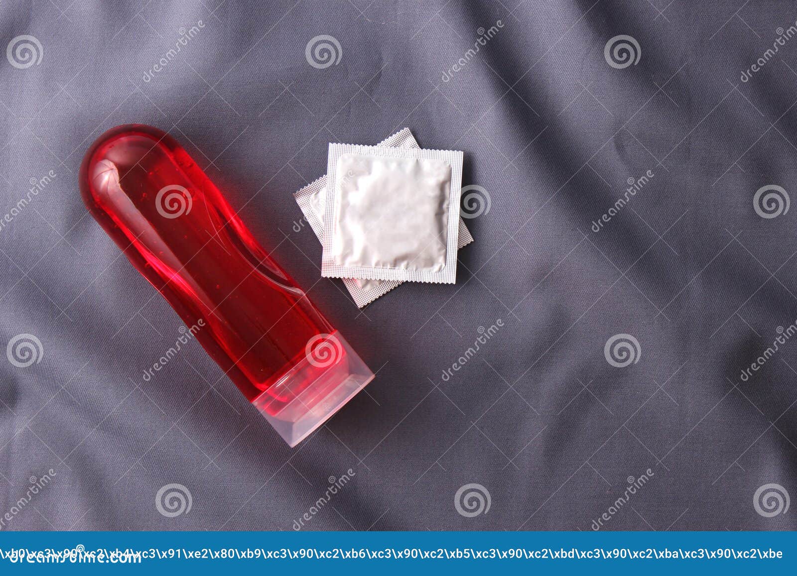 An Intimate Lubricant For Comfortable Sex Close Up On A Colored Background Stock Image Image