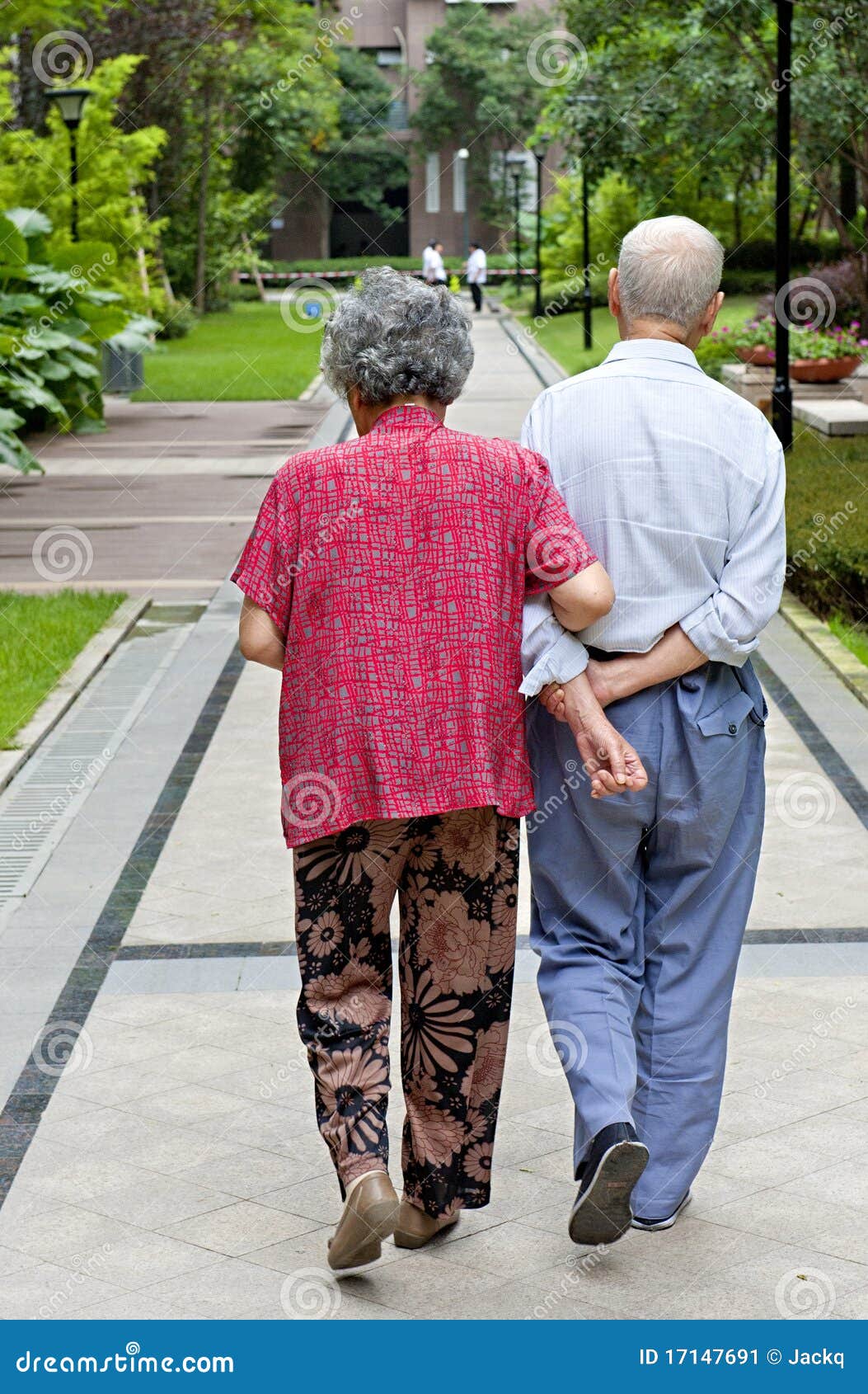 an intimate senior couple