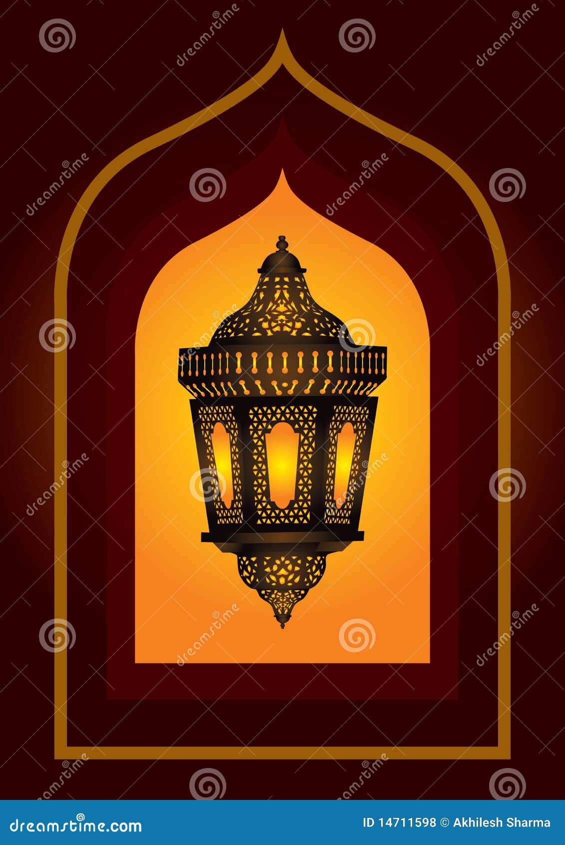 intricate arabic lantern