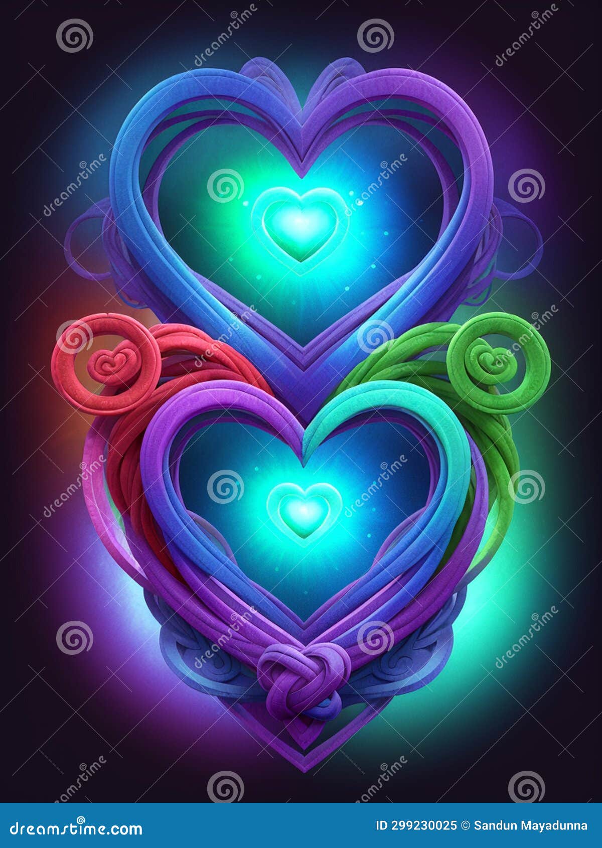 Beautiful Love Knot Symbolizing Eternal Love Celebrating the