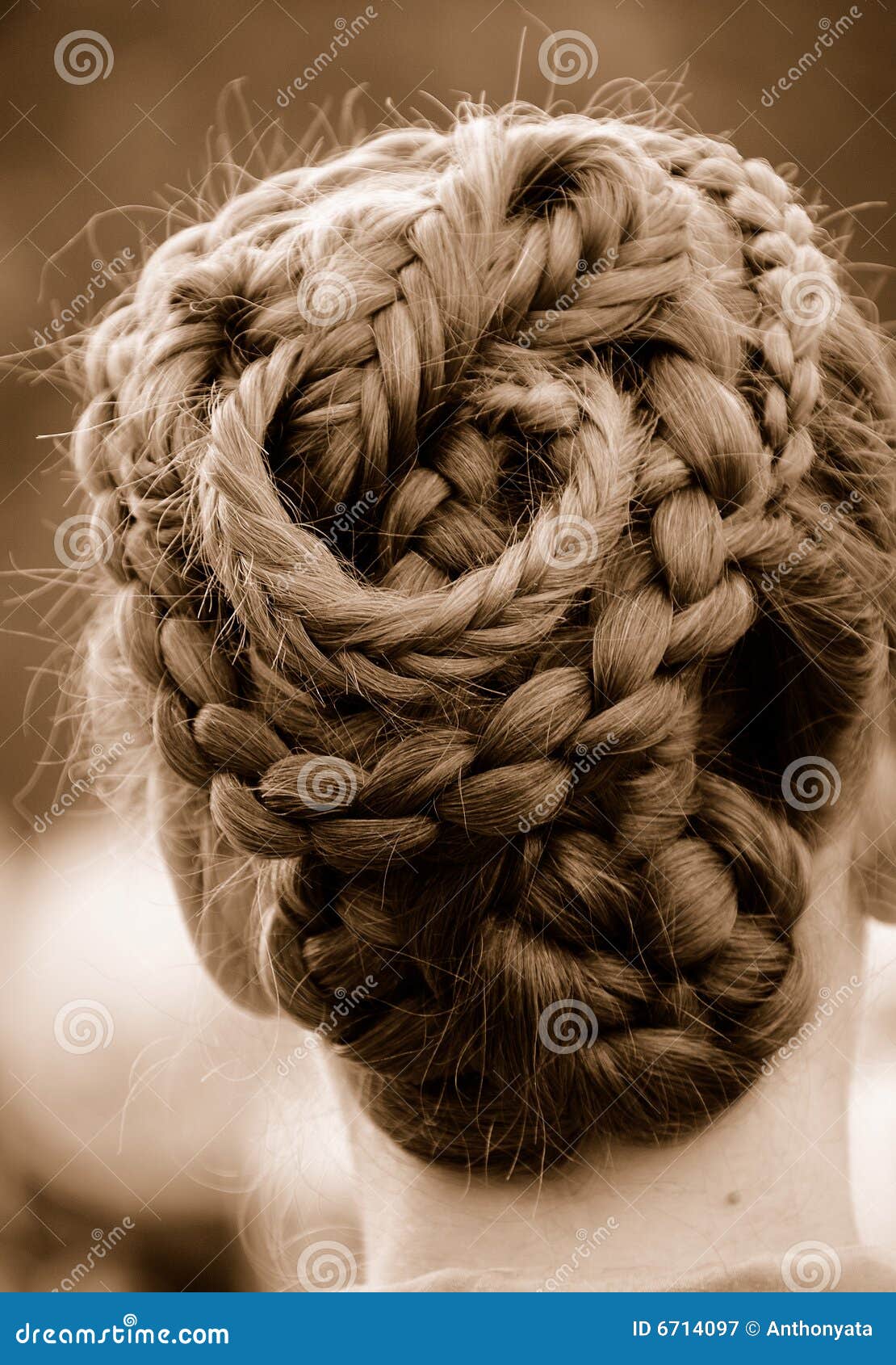 intricate braided hair