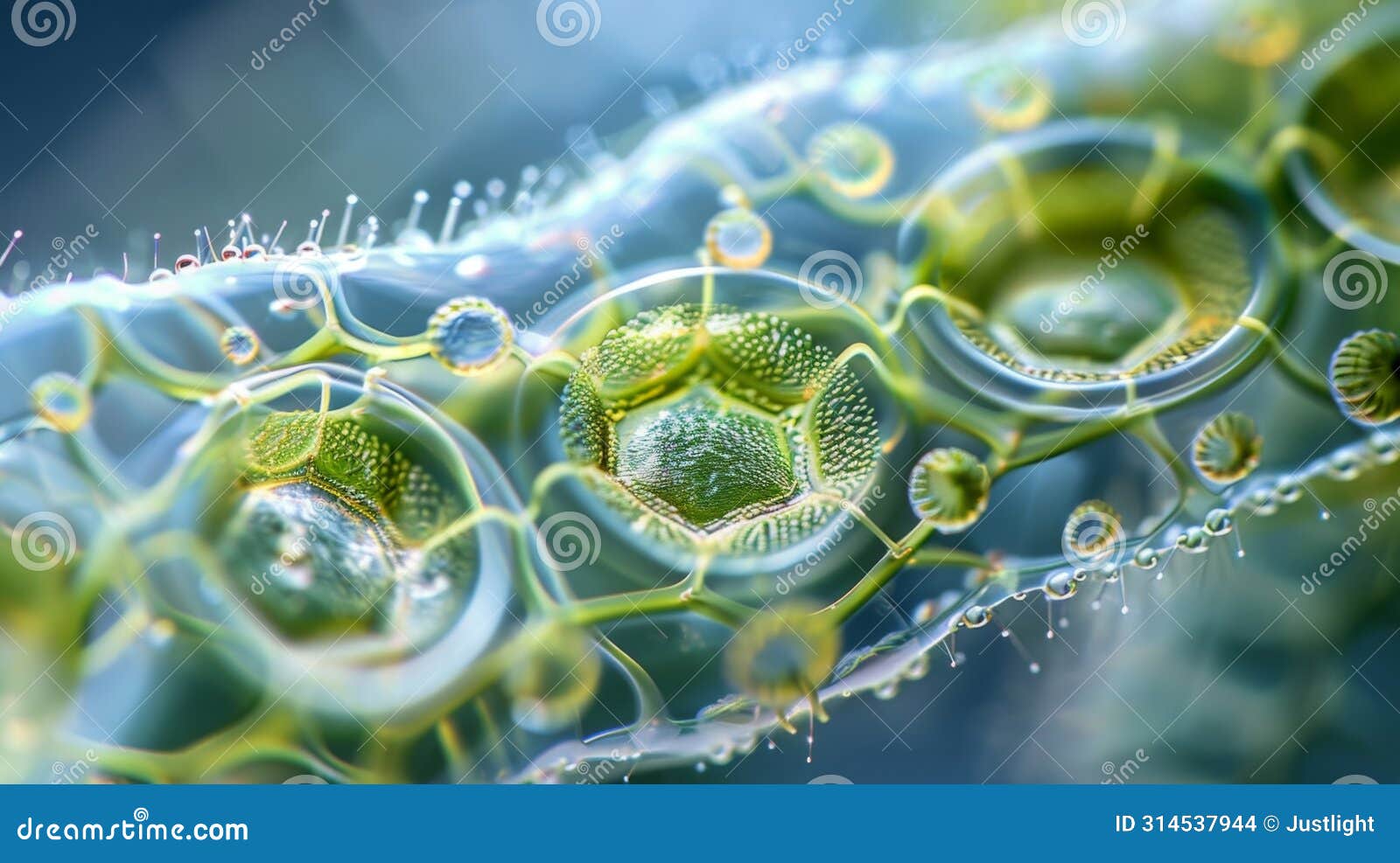 the intricate contractile vacuole system of a ciliate protozoa responsible for regulating its internal water balance. .