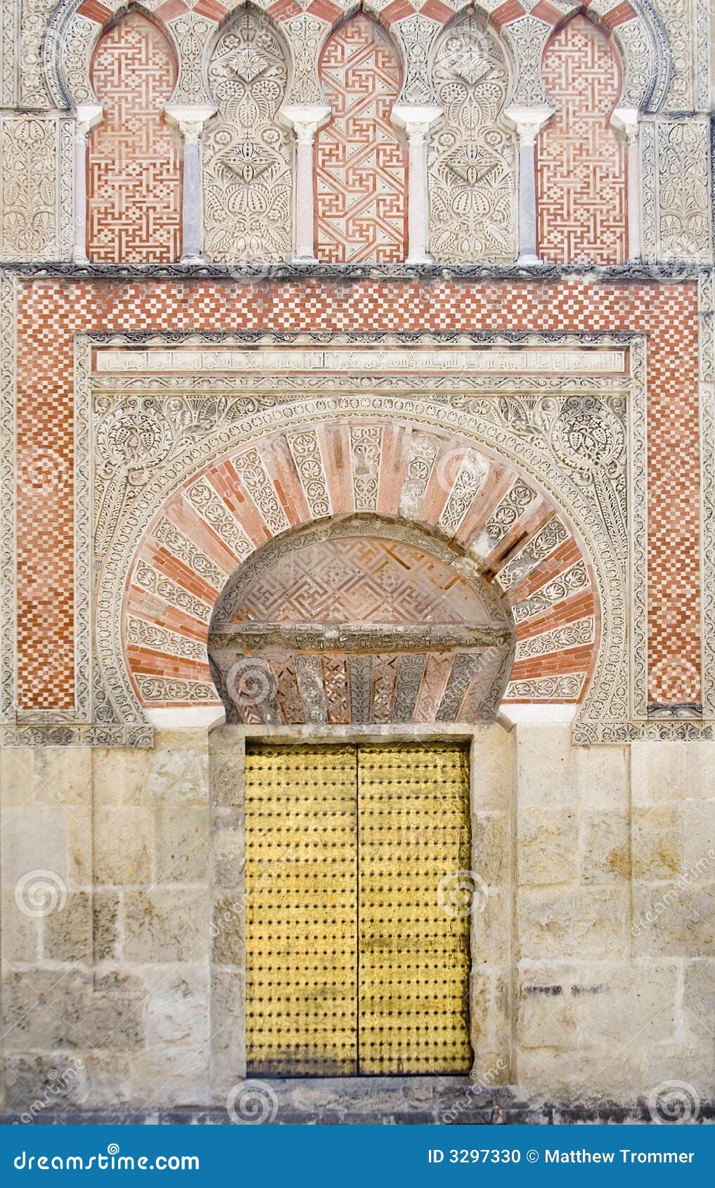 intricate door of the mezquita