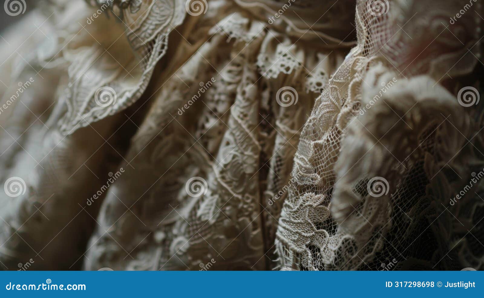 intricate lace details adorn a womans dress as she basks in the beauty of the performance