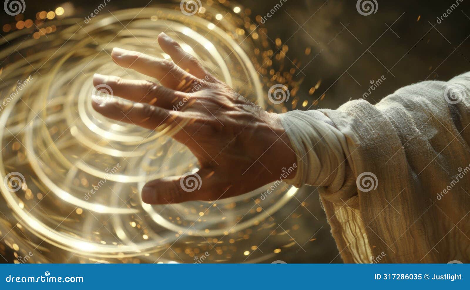 the intricate movements of a qi gong practitioners hands creating visible waves of energy as they harness their inner