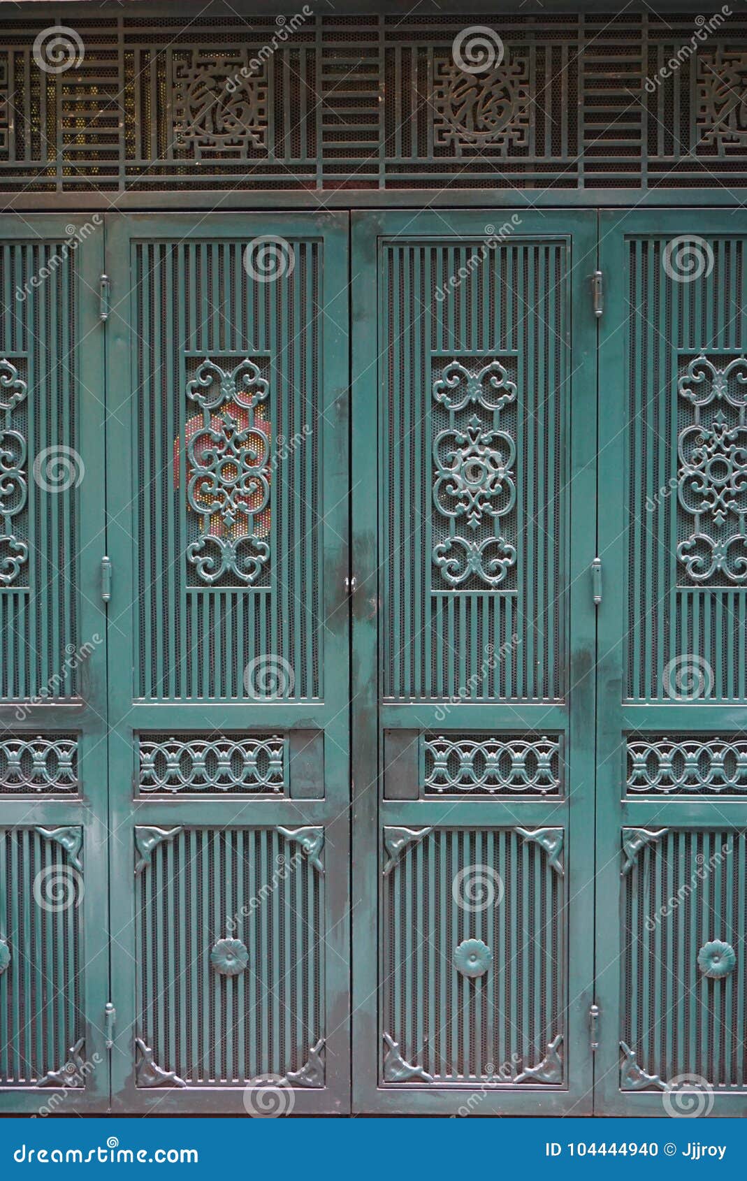 Intricate Patterned Doors in Hanoi, Vietnam Stock Photo Image of