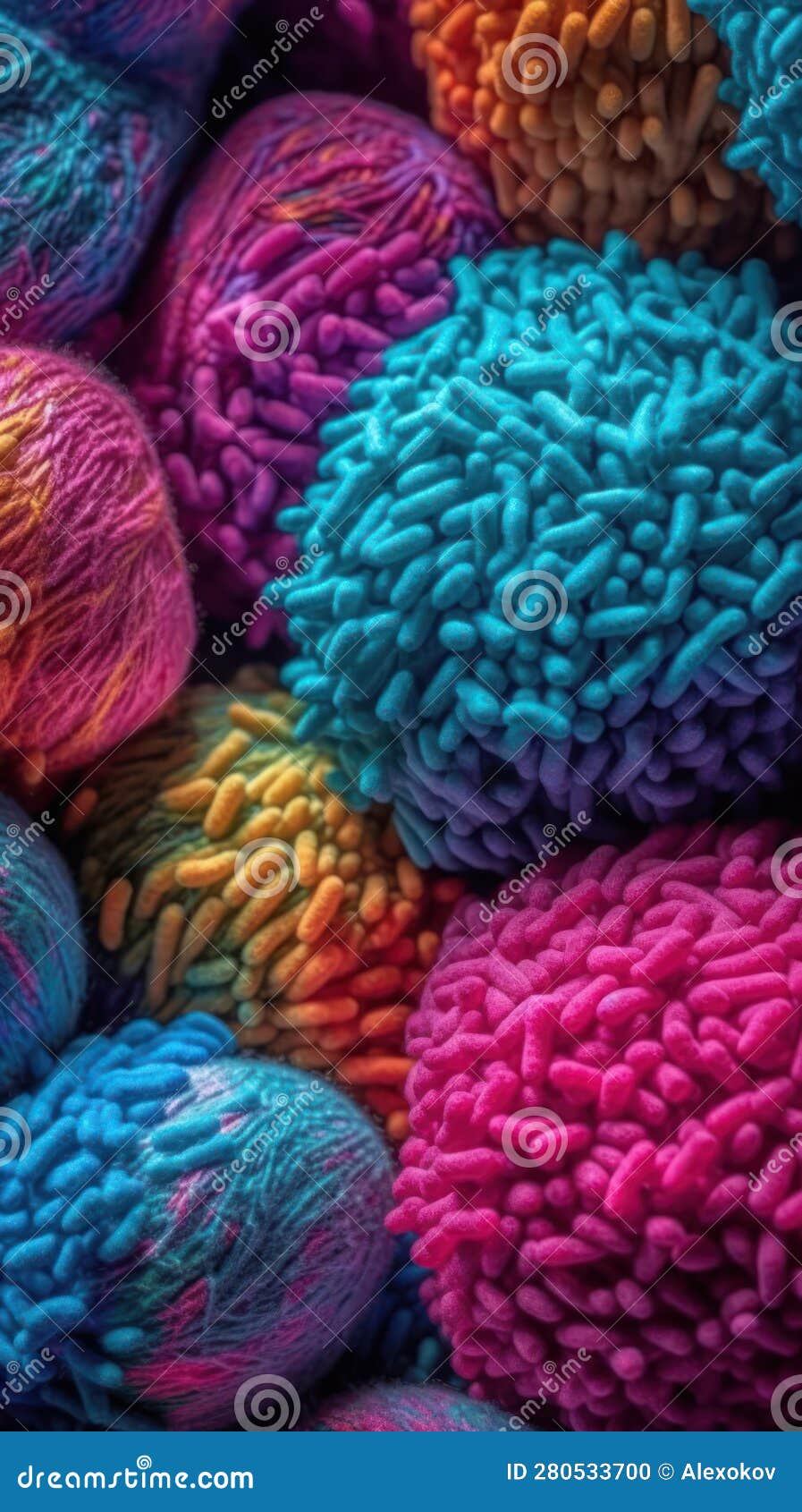 the intricate process of ribosomes synthesizing proteins in vivid colors .