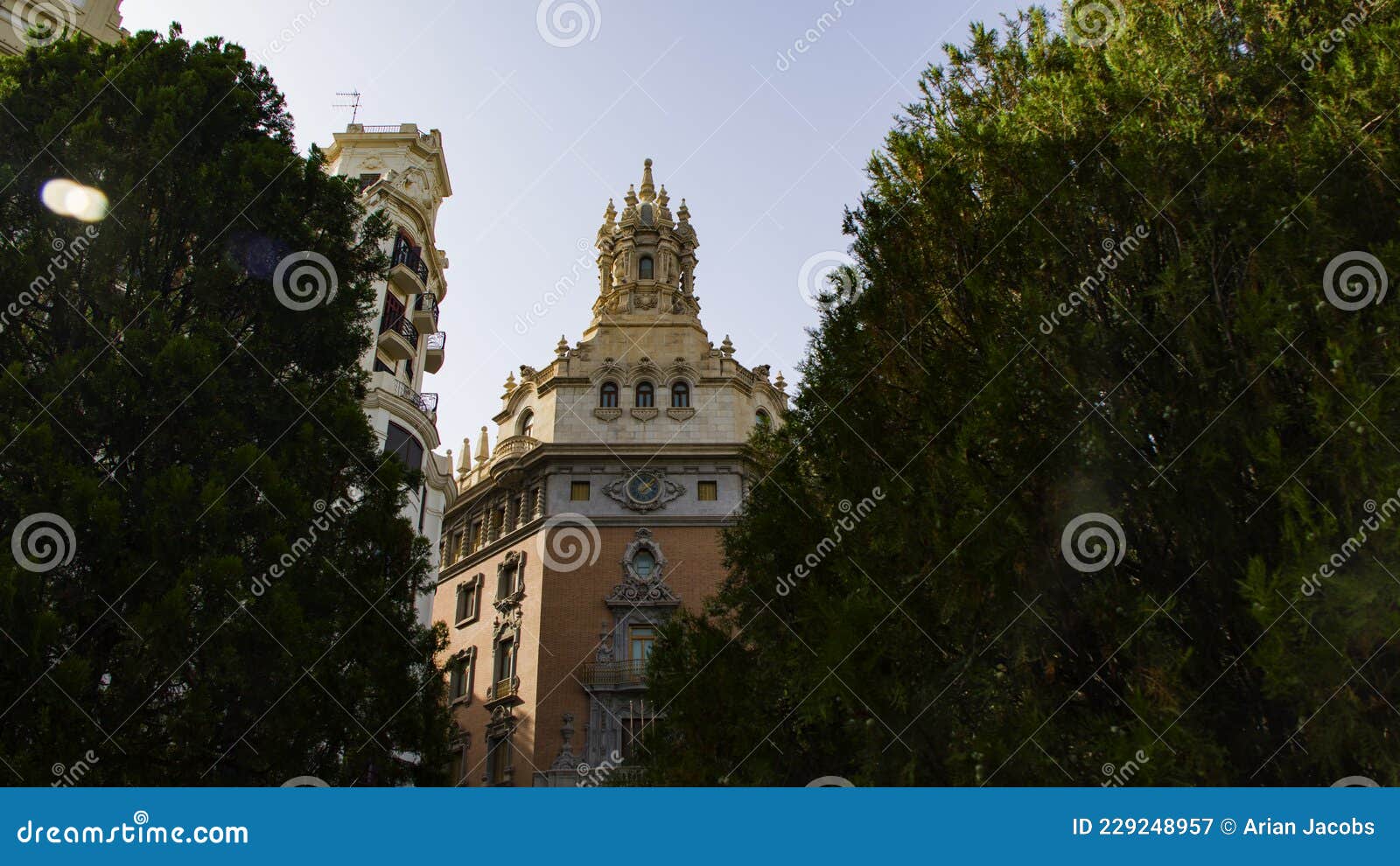 intricate roof of renaissance building valencia