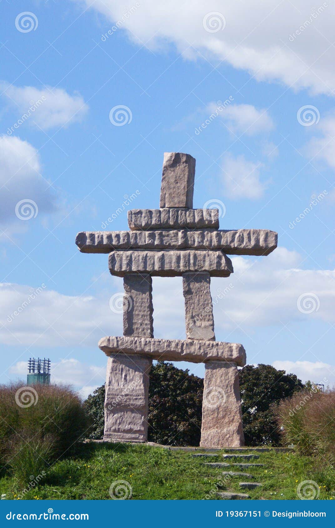 Inukshuk stock image. Image of ontario, figure, stone 19367151