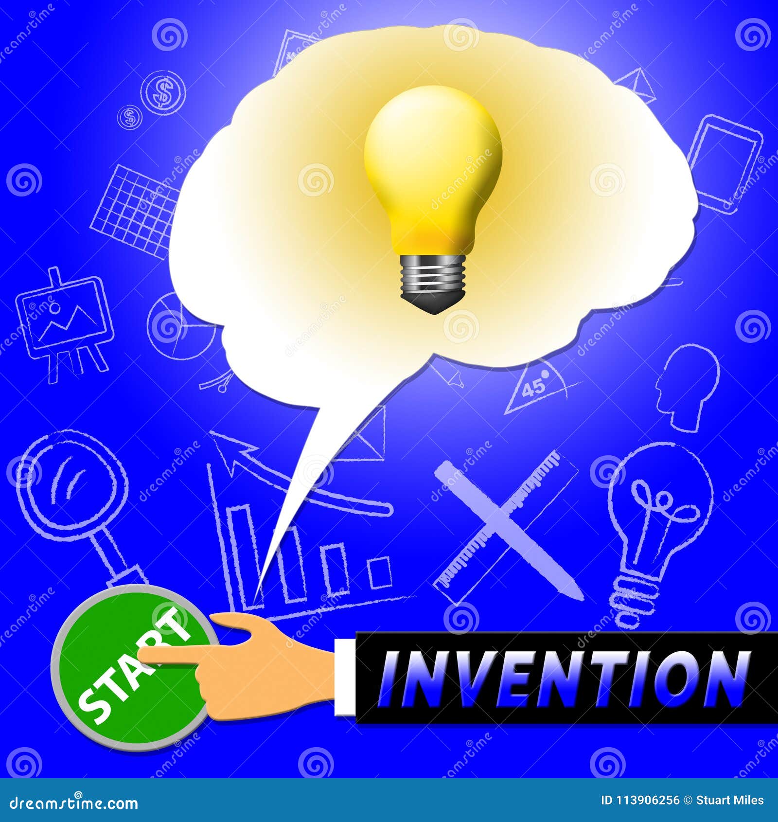 invention light means invents and innovating 3d 