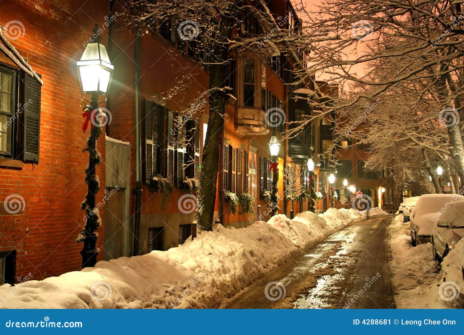 Inverno de Boston imagem de stock. Imagem de urbano, preservado - 4288681