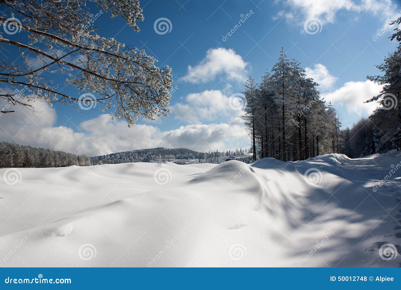 Inverno em Anatolia. Neve bonita em Anatolia - Turquia centrais