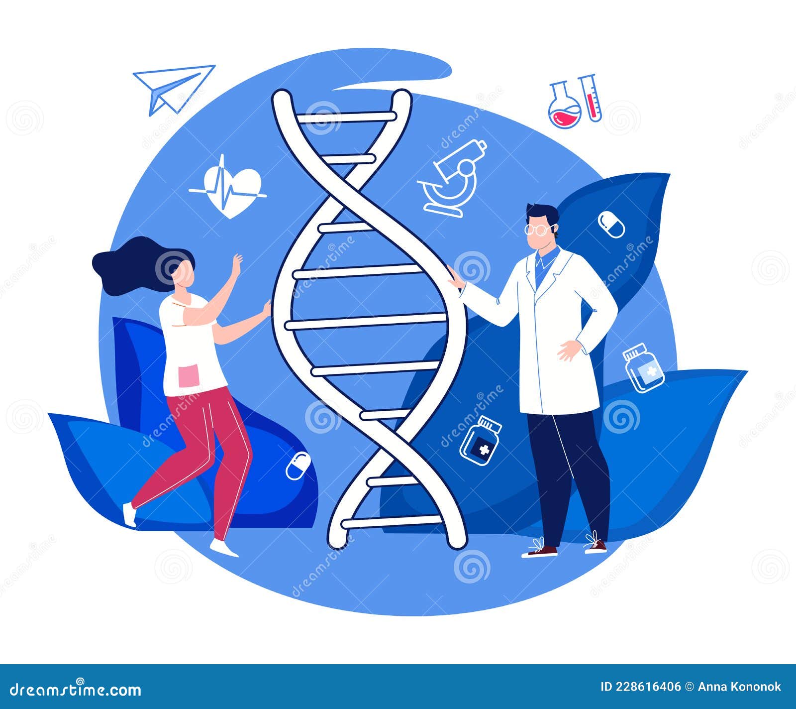Investigación Científica En El Campo De La Genética Ilustración del Vector - Ilustración de plano, salud: 228616406 Investigación Científica En El Campo De La Genética Ilustración del Vector - Ilustración de plano, salud: 228616406