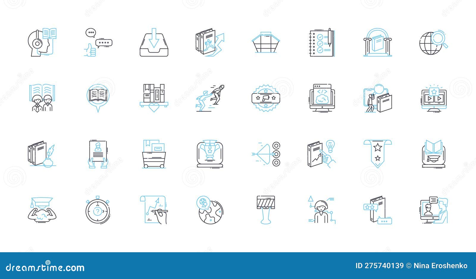 investigation notion linear icons set. suspicious, evidence, clues, detectives, interrogation, crime, motive line 