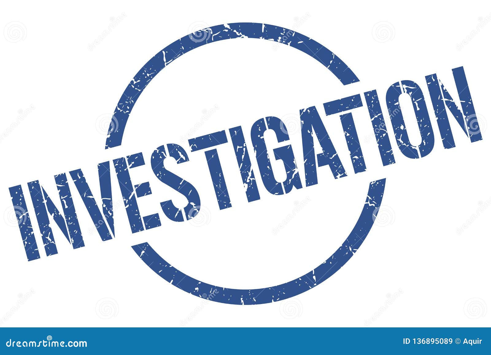 Investigation stamp stock vector. Illustration of template - 136895089