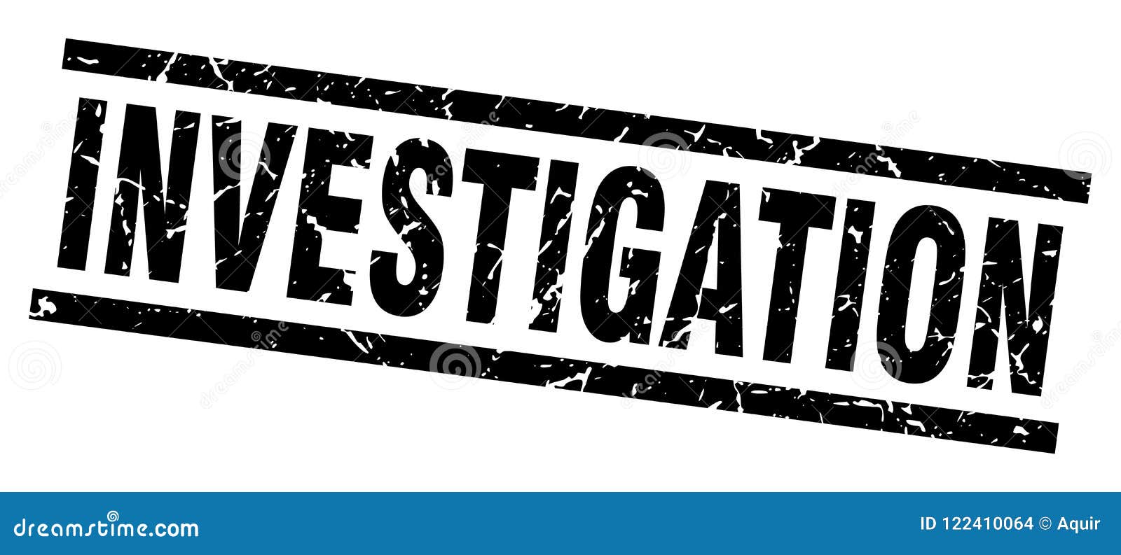 Investigation stamp stock vector. Illustration of isolated - 122410064