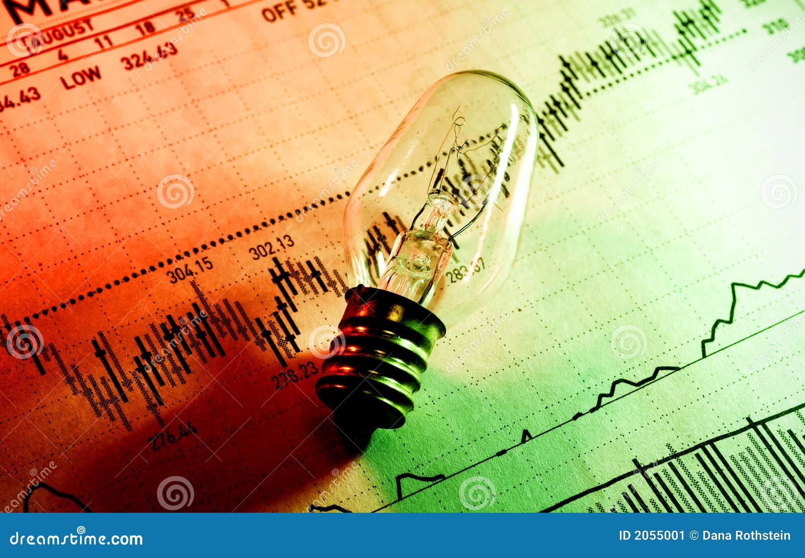 Investment Ideas stock image. Image of bulb, conceptual 2055001
