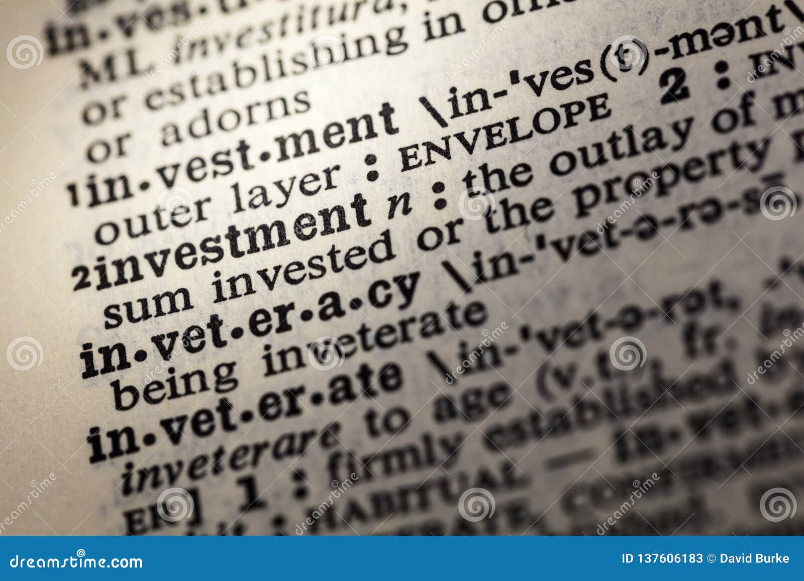 investment invest outlay dictionary definition